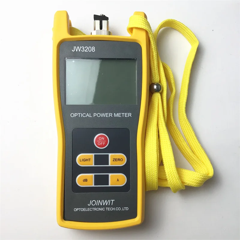 Optical Power Meter JW3208 Optical Tester Optical Attenuation High Precision Dual Interface Support 6 wavelengths FC connector