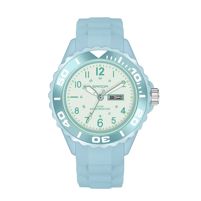 Ladies Sport Watch SANDA 1053 Big Number Luxury Quartz Watches Fashion Women's Simple 50M Waterproof Date Analog Clock enlarge