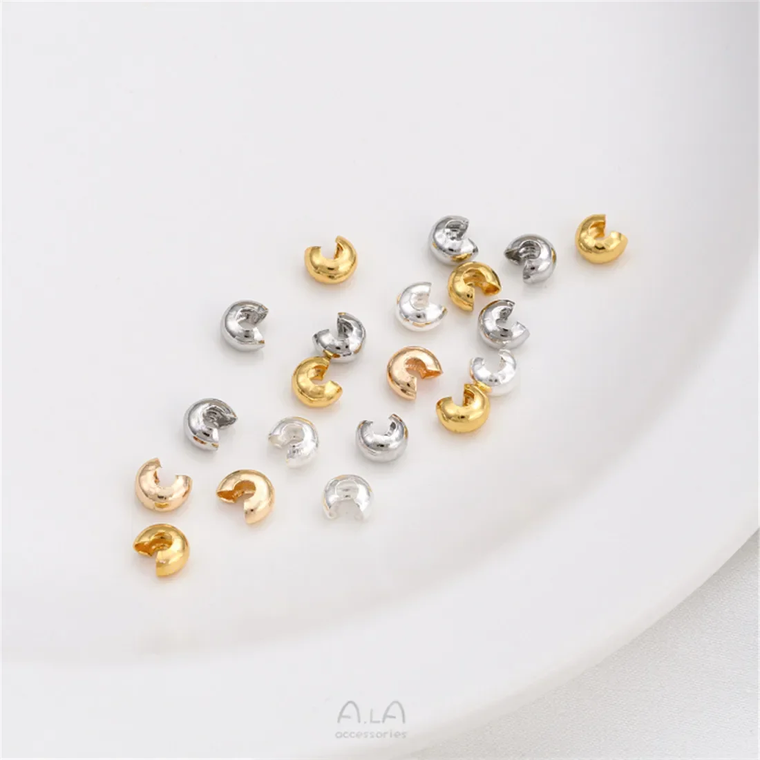 14-каратное позолоченное аксессуар пряжка в форме полумесяца C браслет