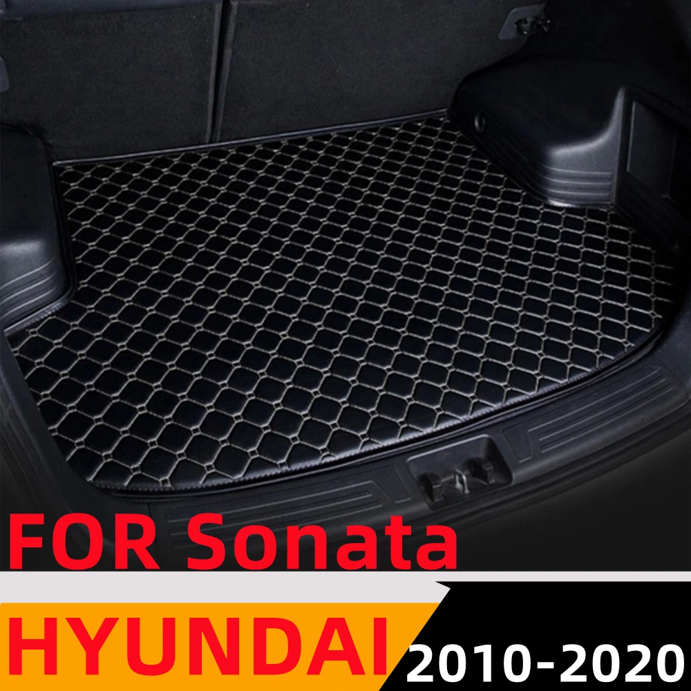 

Sinjayer Car Trunk Mat Waterproof Tail Boot Carpets Flat Side Cargo Cover Pad Liner For HYUNDAI Sonata 8th 9th 10th 2010-2020