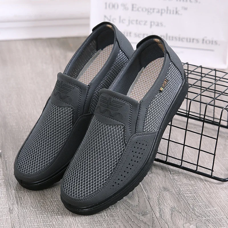 

Flannel New Listed Men Casual Hot Sales High-End Shoes Brand New Mesh Spring/Summer Men Super Light Flats Shoes S9960-S9968 Dn
