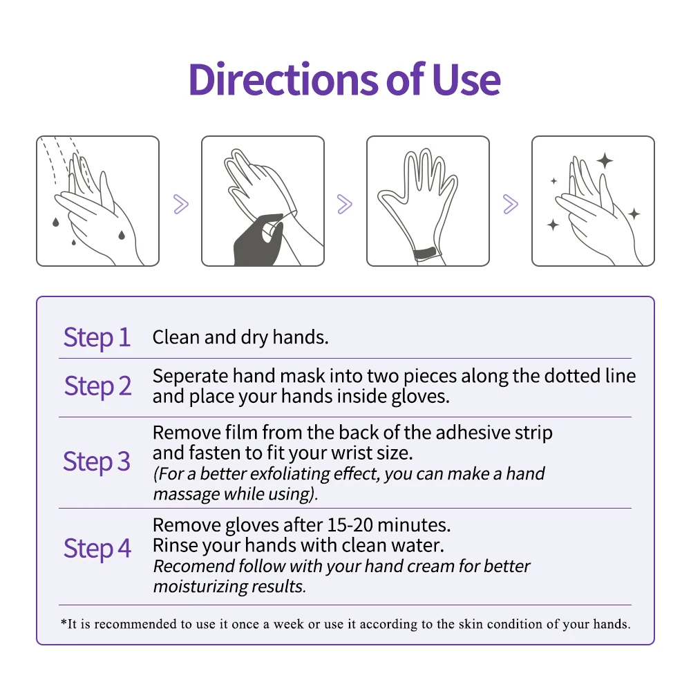 LANBENA Hand Mask Retinol Nourishing Vitamin C Whitening Moisturizing Exfoliating Calluses Repairing Cuticles Tender Skin Care |