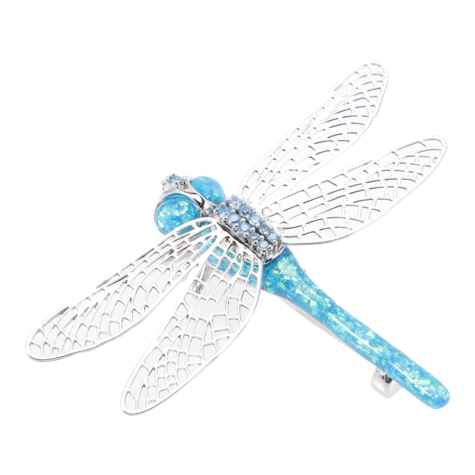 

Dragonfly Brooch Mothers Day Pin Enamel Clips Silver Prom Jewelry Animal Collar Accesorios Para Mujer