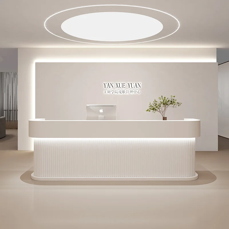 Эстетическая стойка регистрации салон стеклянный стол Pulpito профессиональный