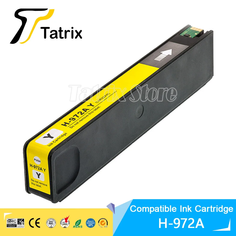 Tatrix 4 цвета для HP972A HP972 972 972A чернильный картридж PageWide Pro 477dw 577dw 452dw 477dn 452dn 577z 552dw P55250dw