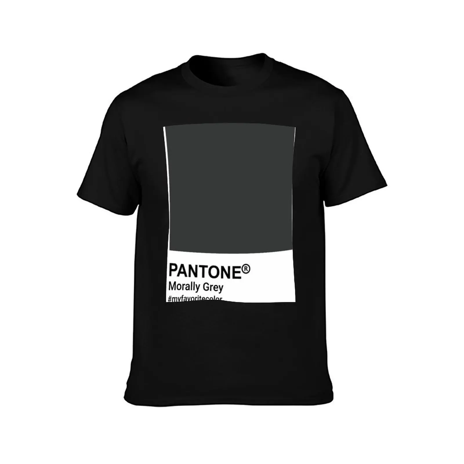Фото Футболка Morally Grey-Book Trope-Pantone из эластичной ткани, удобная футболка №2
