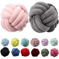 soft knot ball cushions plush pillow for bed home decor tight sealed and well padded plush ball