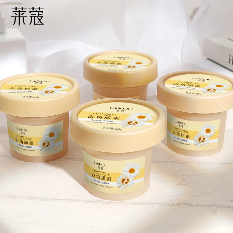 Фото LAIKOU Глубокоочищающий отшелушивающий гель-скраб для лица с ромашкой (Германия), увлажняющий, натуральный, органический, для тела №1