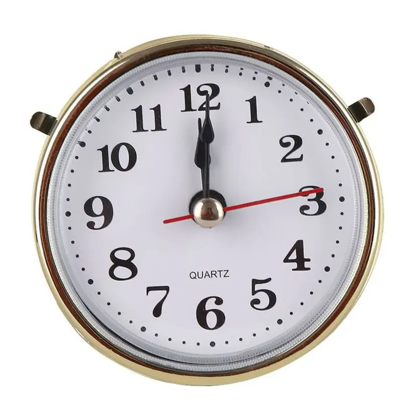 Часы кварцевые винтажные Классические беззвучные с золотистой отделкой