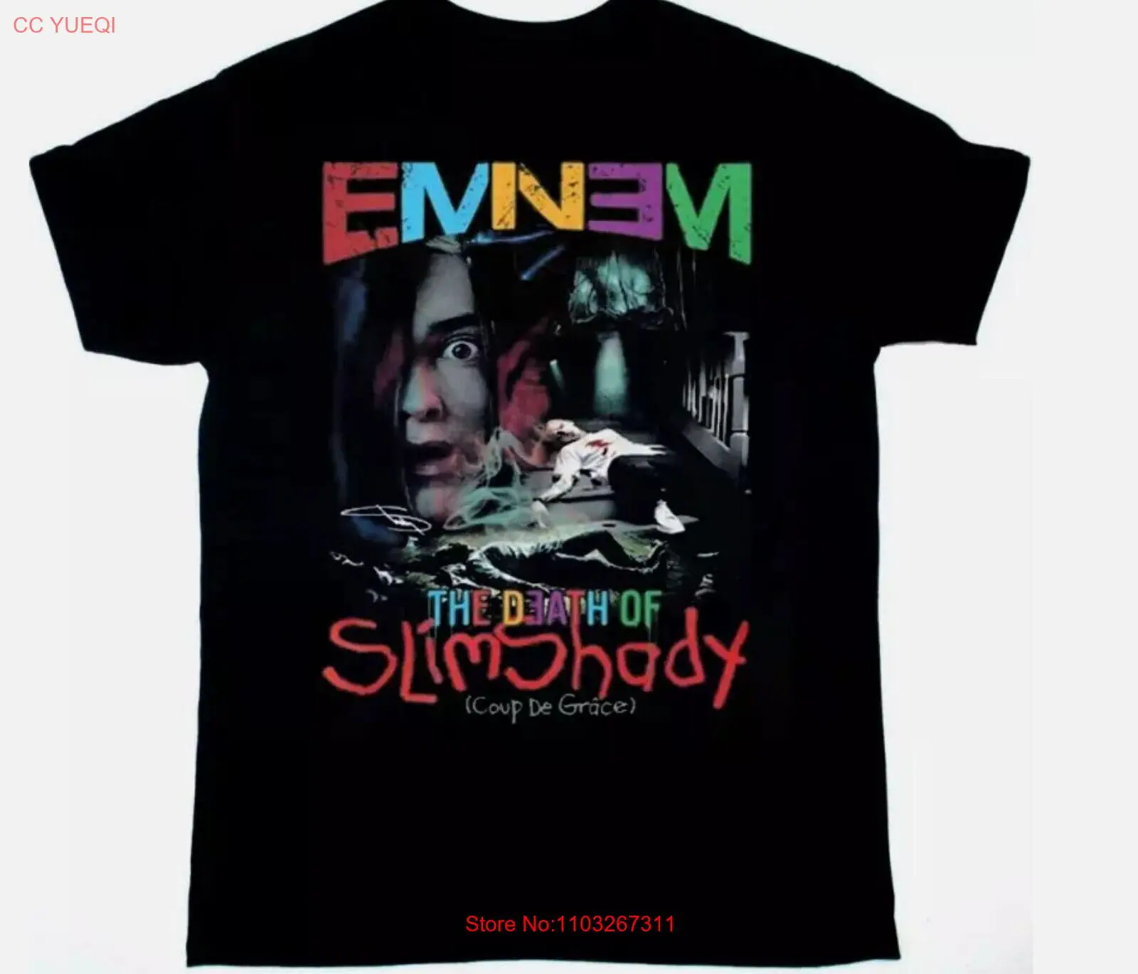 Футболка Eminem The Death Of Slim теневидный подарок для фанатов всех размеров от S до 5XL