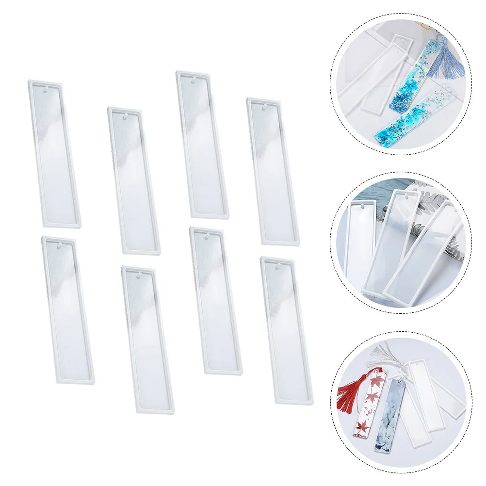 

8 Pcs Decorations Bookmark Mould DIY Mold Handmade Hand Jewelry Silicone Die Simple Making