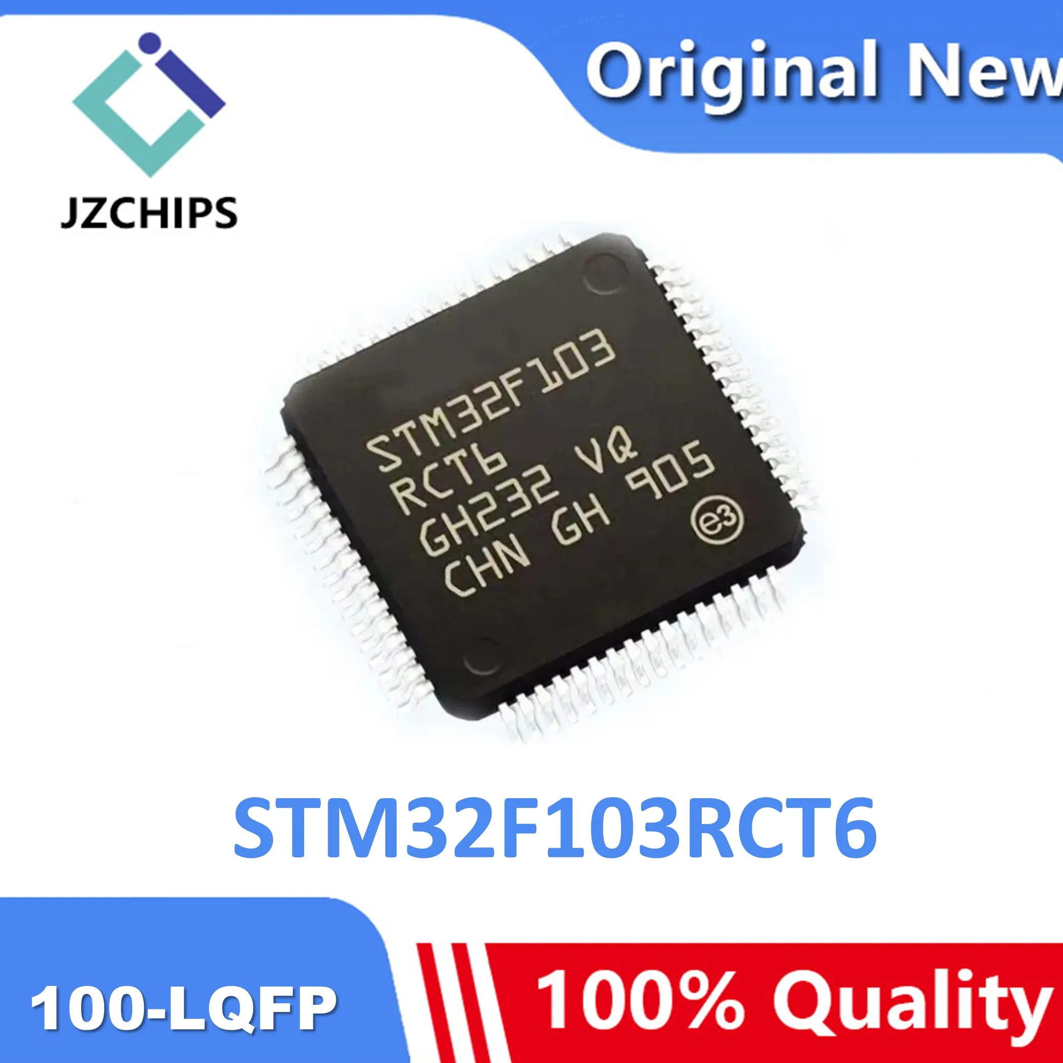 

STM32F103RCT6 ARM® Cortex®-M3 Microcontroller IC 32-Bit Single-Core 72MHz 256KB 100-LQFP New & Original