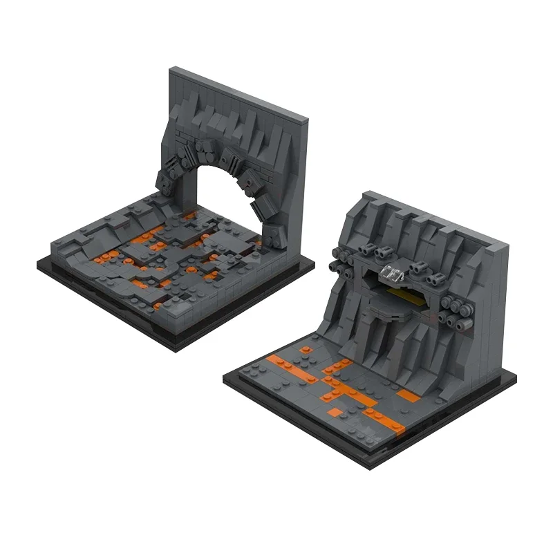 Звездная модель фильма Moc строительные кирпичи боевая база и технология лавовой