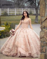 pink sweet quinceanera dresses 2022 princess ball gown birthday party dress spaghetti strap lace up evening dresses vestidos 15