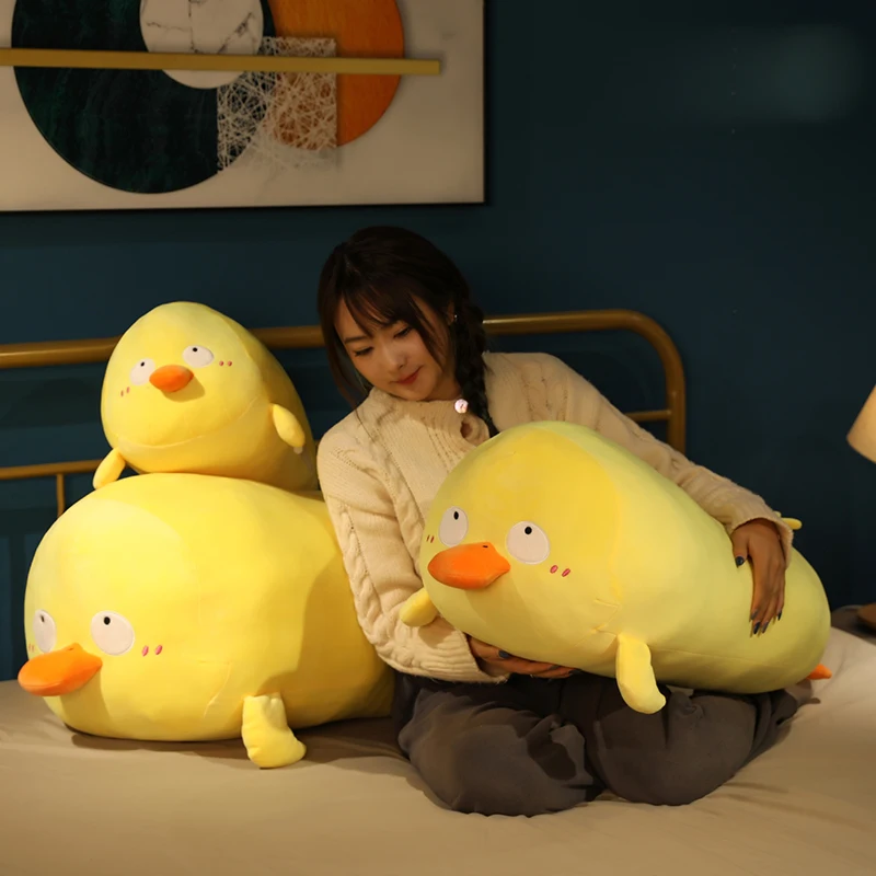 Гигантская пуховая подушка 80 см желтая утка плюшевые игрушки Подушка для сна