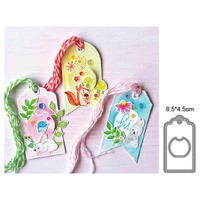 stitched hang tag label frame metal cutting dies embossing stencil album decor diy handcraft cutter mold