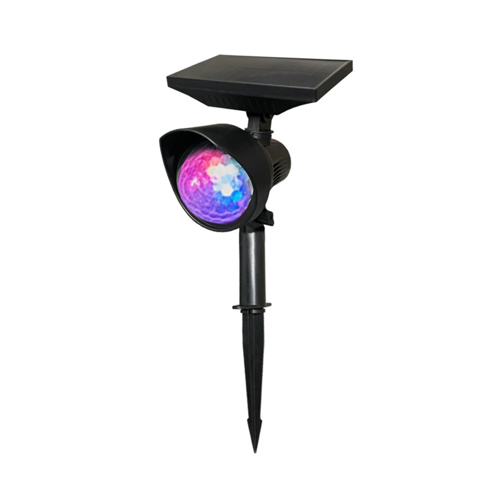 

Solar Projector Light Colorful Rotating ABS Spotlights Outdoor Lawn Lamps Home Patio Courtyard Holiday Park Decoration