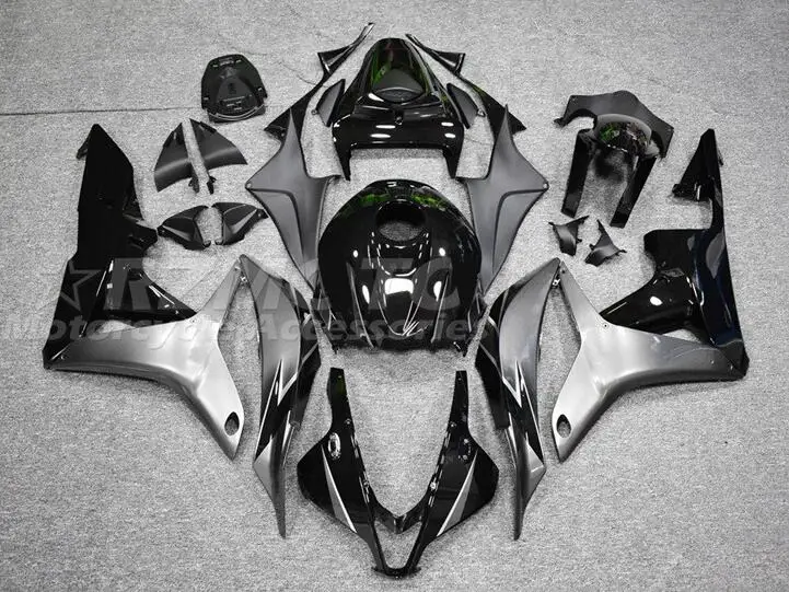 

4 подарка, новый комплект обтекателей для мотоцикла из АБС-пластика, подходит для HONDA CBR600RR F5 2007 2008 07 08, черный, серый, на заказ