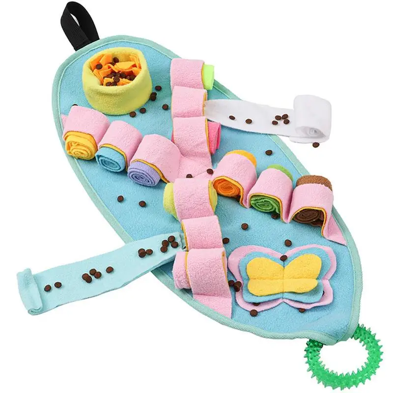 

Pet Activity Mat Dog Nose Mat Antiskid Dog Mat Nasal Congestion Pad Brain Stimulation Toy Training Mat For Pets Nose-Work