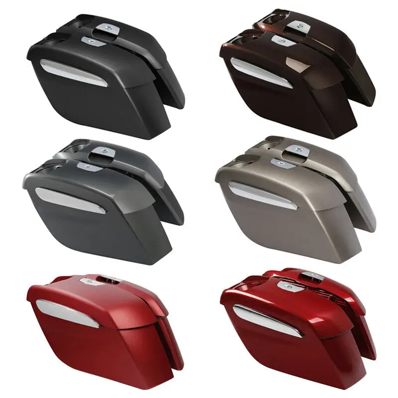 

Motorcycle Hard Saddlebags 6.5'' Speaker Cutouts For Indian Chieftain Limited Springfield Dark Horse 2019-2023 2021 Roadmaster