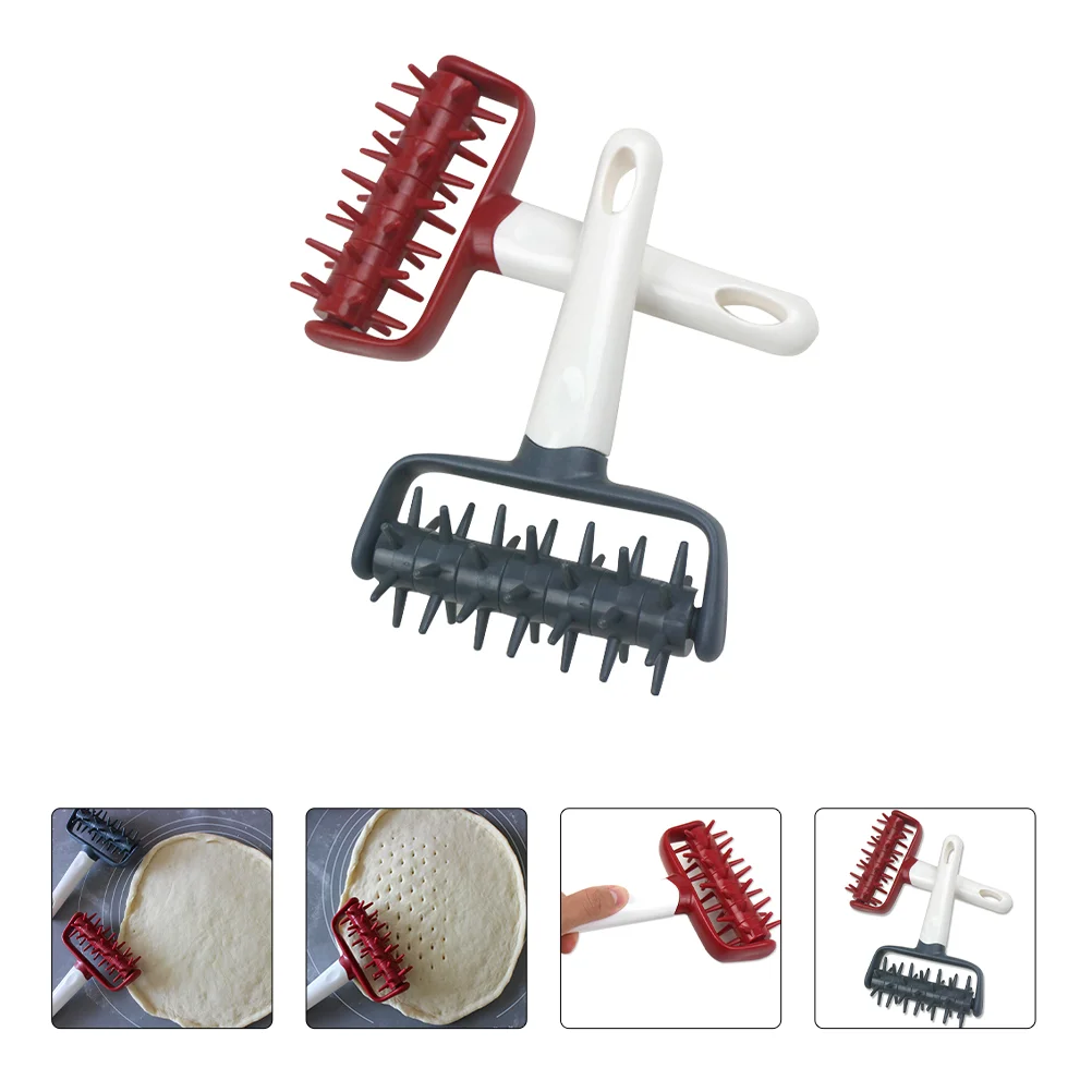 

Dough Roller Pizza Pastry Docker Needlespike Kitchen Baking Tool Pie Handlenose Puncher