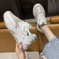 casual sports shoes womens spring and autumn all match korean version comfortable and breathable sports white shoes ins tide