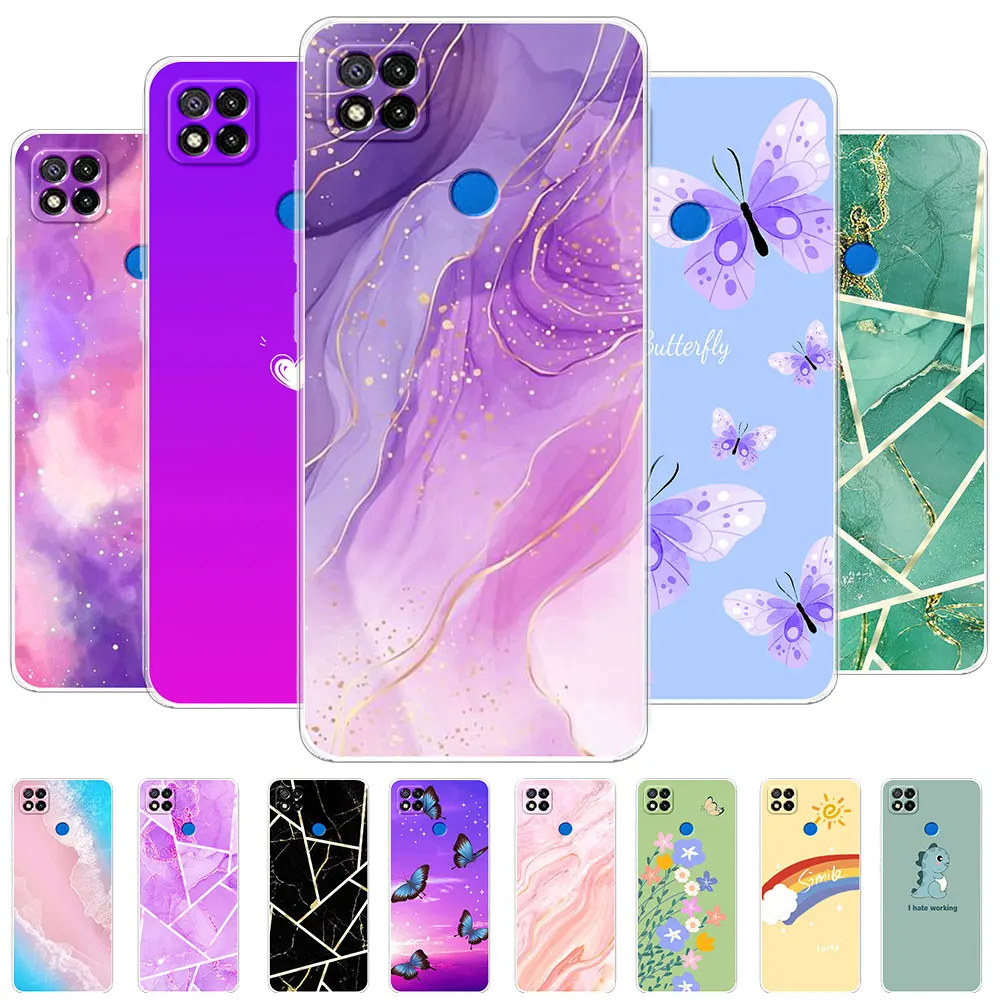 Фото Чехол для Redmi 9C NFC, силиконовый мягкий защитный чехол для телефона Xiaomi Redmi 9C Coque для Redmi 9C NFC Fundas, Прозрачный бампер №1