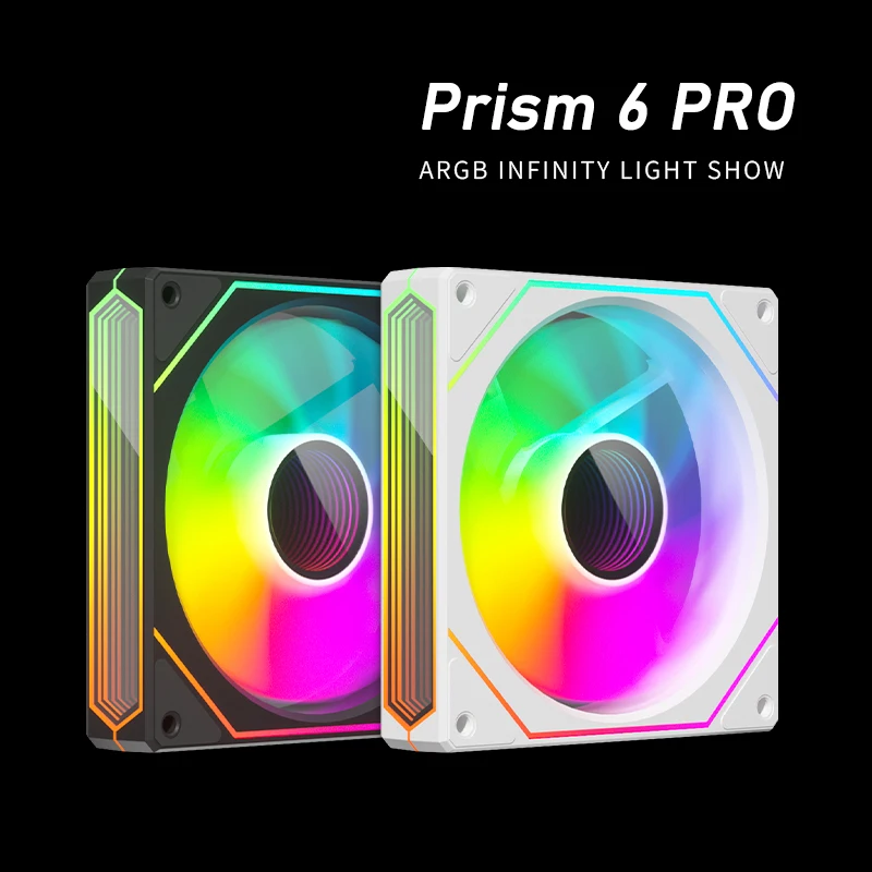 Zezzio PRISM 6 PRO ARGB Корпус Охлаждающий вентилятор 120 мм ШИМ Контроль температуры