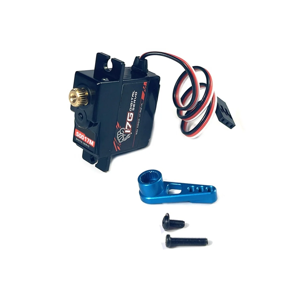 Металлический сервопривод и металлический сервопривод S0017M 17 г 3,5 кг для WPL C14 C24 MN D90 MN99S Запчасти для радиоуправляемых автомобилей, 2