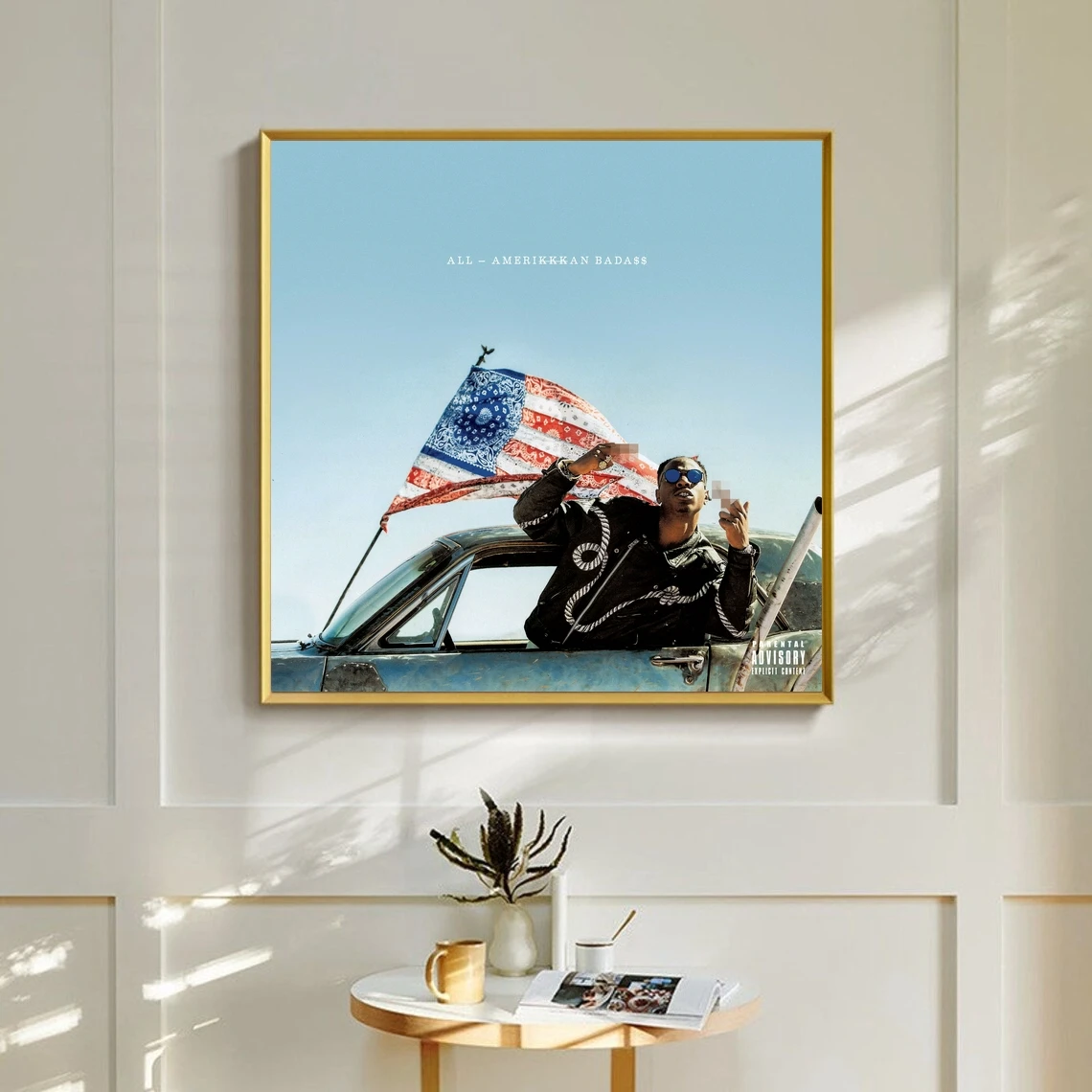 Joey Bada$$ ALL AMERIKKKAN BADA$$ Музыкальный альбом Плакат Холст Художественный принт