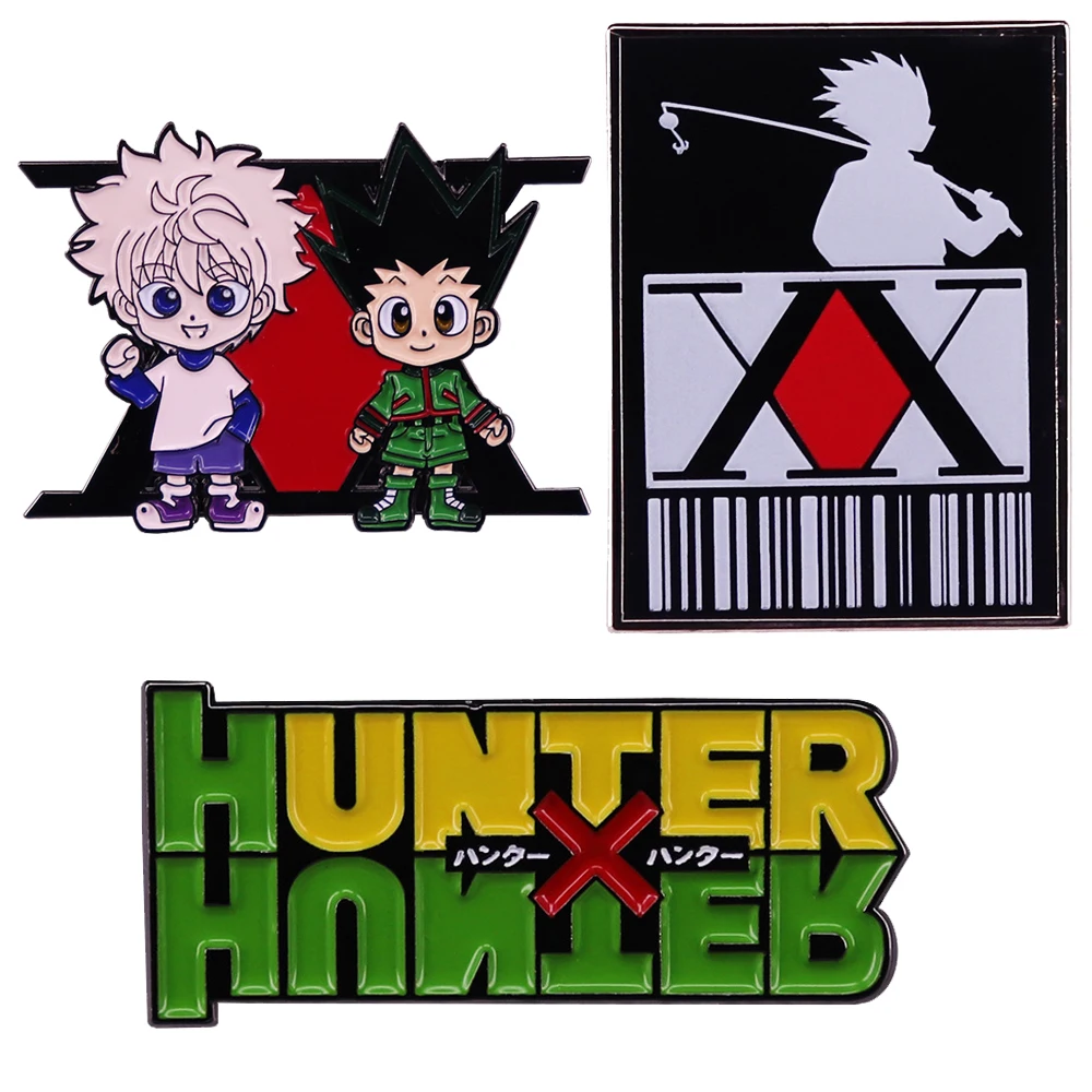 

HUNTER×HUNTER Japanese Lapel Pin for Backpacks Women's Brooch Anime Briefcase Badge Enamel Pin Jewelry Accessories Gift for Fans