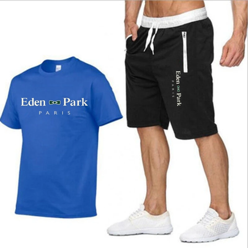 

2022 New Pocket Zipper Collection 2 pieces Menswear collection Menswear Sportswear collection Fitness summer EDENPARK printed me