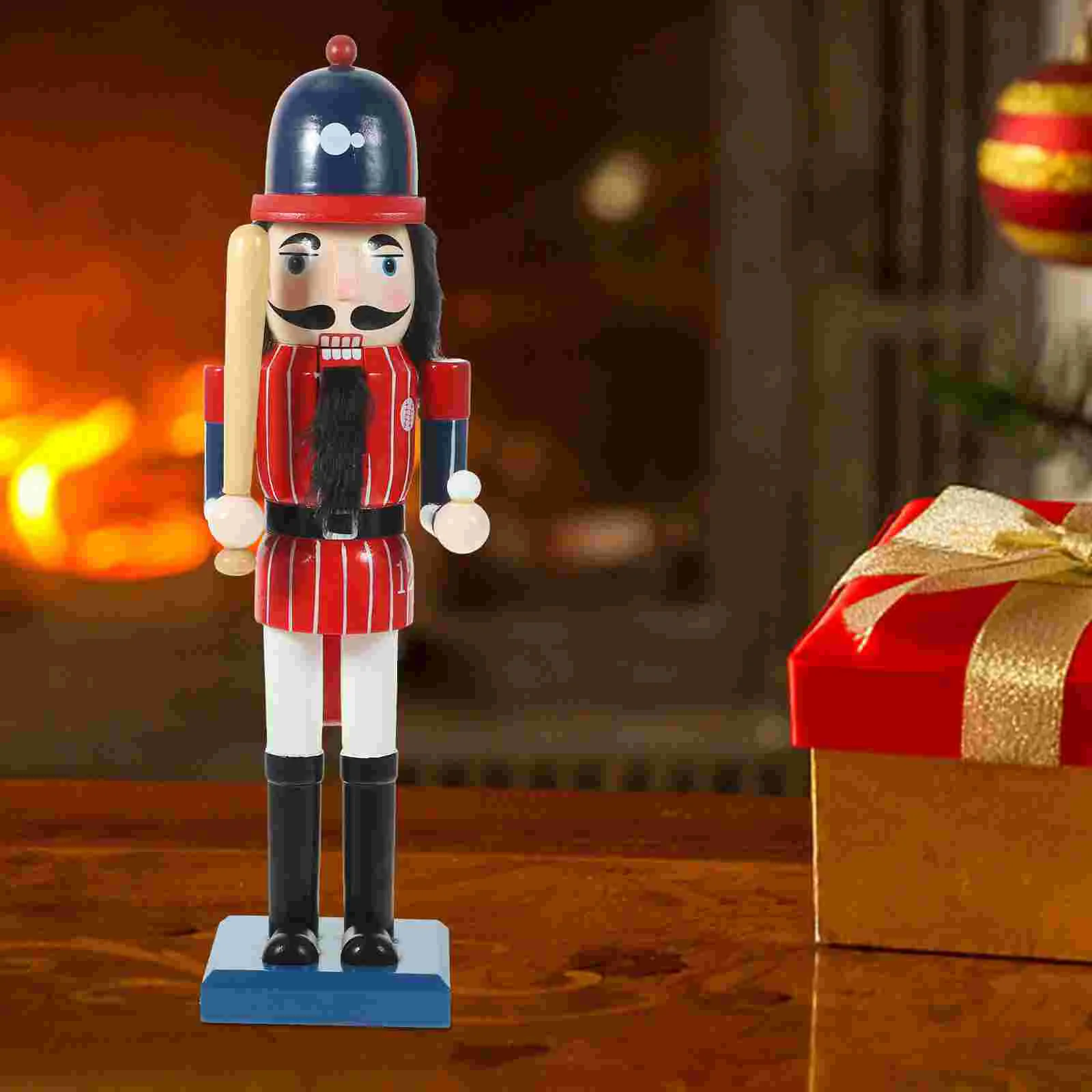 

Christmas Nutcracker Gift Desktop Wooden Decor Xmas Table Ornament Figurine Nutcrackers Craft Decorations