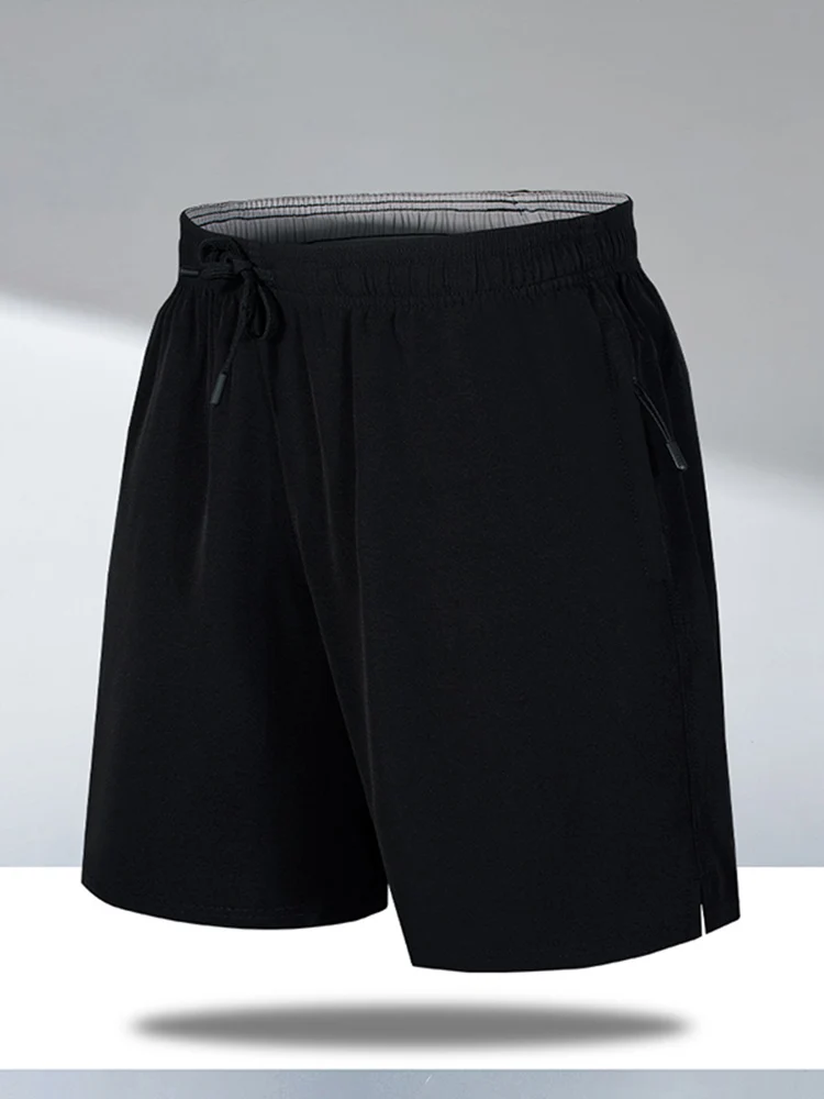 

2022 Summer New Casual Men's Exercise Training Shorts Thin Quick Dry Gym Jogging Running Elastic Waist Short Pants M-6XL
