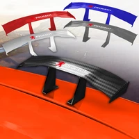 spoiler carbon fiber 3d mini rear trunk wing boot lip spoiler for peugeot 206 308 307 207 208 3008 407 508 2008 rcz car decor