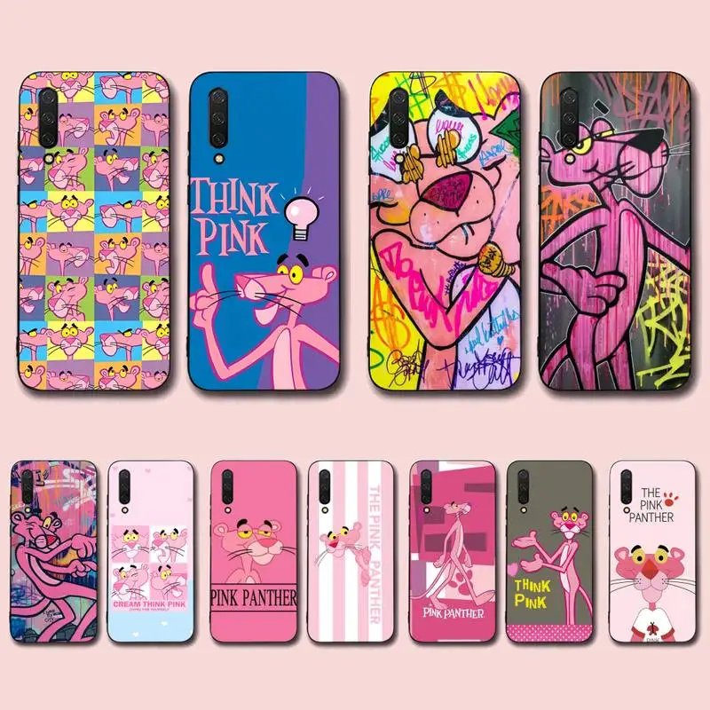 

MINISO Pink Panther Phone Case for Xiaomi mi 5 6 8 9 10 lite pro SE Mix 2s 3 F1 Max2 3