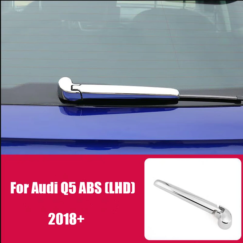 

ABS Chrome Car Rear Window Wiper Arm Blade Sticker Cover Trim Car Styling For Audi Q5 2018 2019 2020 2021 2022 accessories