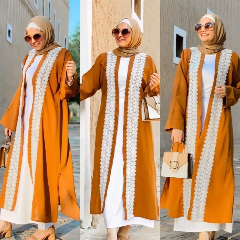 

Abaya For Women 2022 Duabi Islamic Muslin Women Robe Cardigan Long Large Robe Fashion Turkish Women's Wear Kaftan Caftan