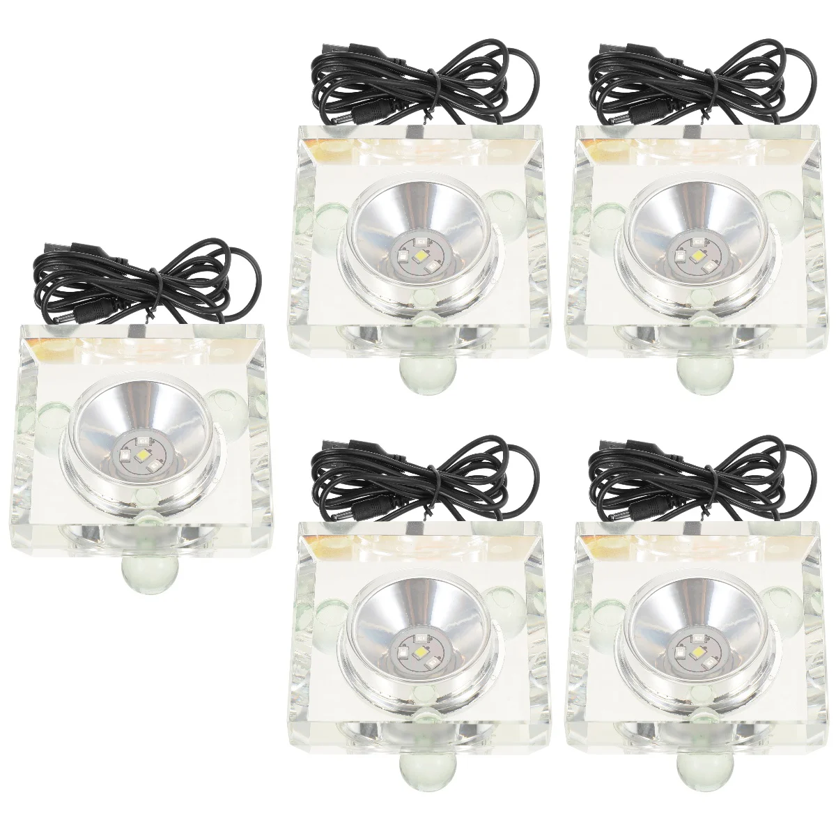 

5x практичная замена USB питание светящееся основание для освещения основание для украшения дома основание для стекла