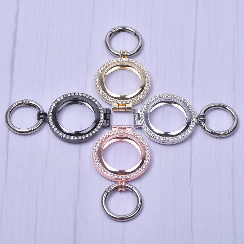 

New Style Anti-scratch Rose Gold Color Rhinestone Keychain for Apple Airtags Case Protective Bumper Cover Shell Tracker Air Tag