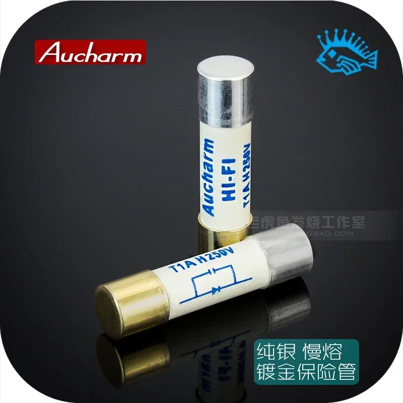 

Плавкий предохранитель Aucharm из стерлингового серебра с позолоченным плавким покрытием, предохранитель Hi-Fi, усилитель CD А, 5x20 мм, 1 шт./5 шт.