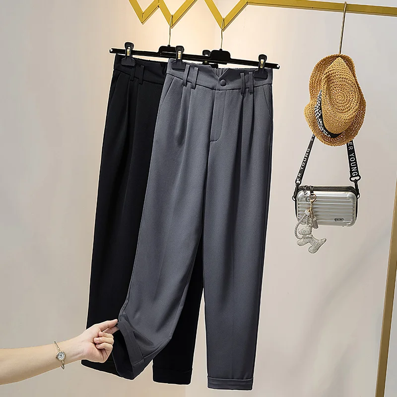 

Костюм-карго женский с завышенной талией, модные мешковатые брюки-багги в Корейском стиле, одежда в стиле Харадзюку, весна-осень-зима 2022