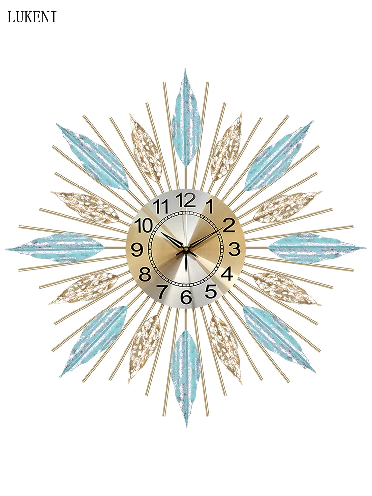 

Nordic Wall Clock Living Room Creative Personality Clock Bedroom Wall Hanging Household Decoration Light Luxury Decorative Clock