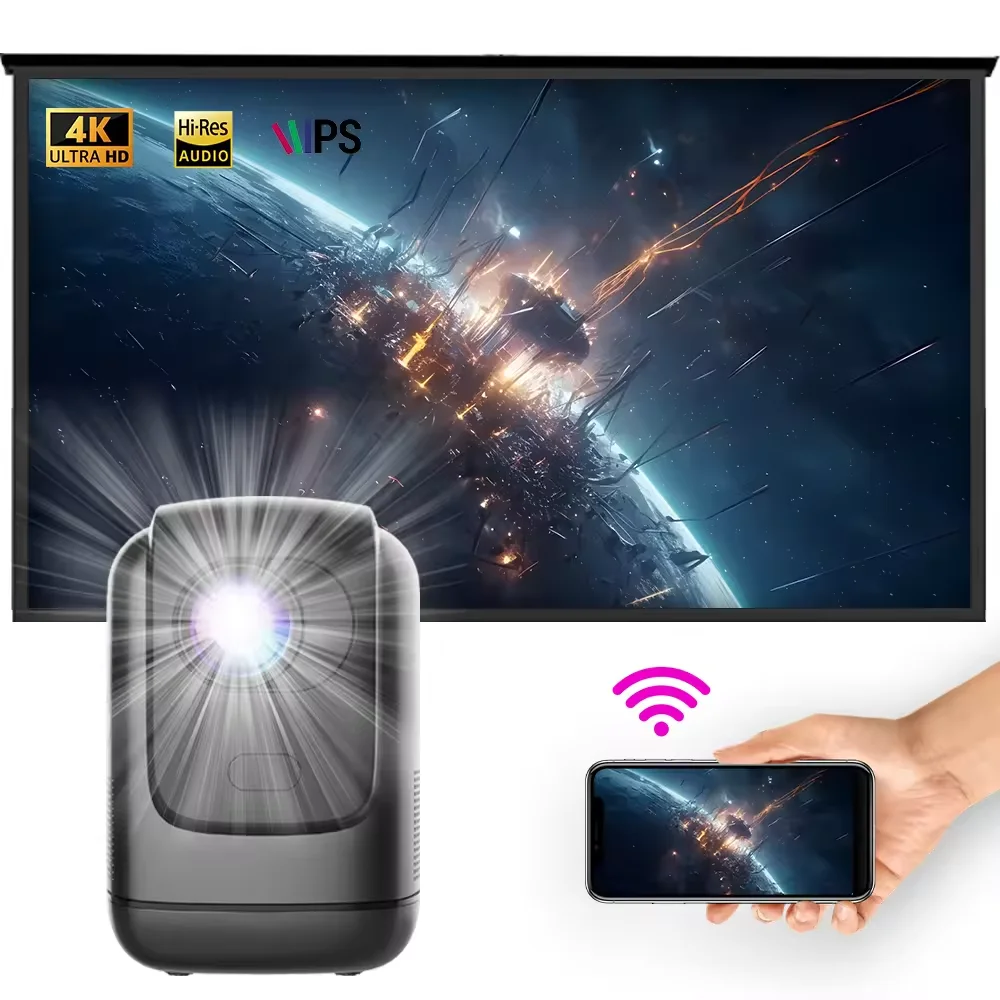 Мини-проектор ATB для домашнего кинотеатра портативный HD 1080P многофункциональный