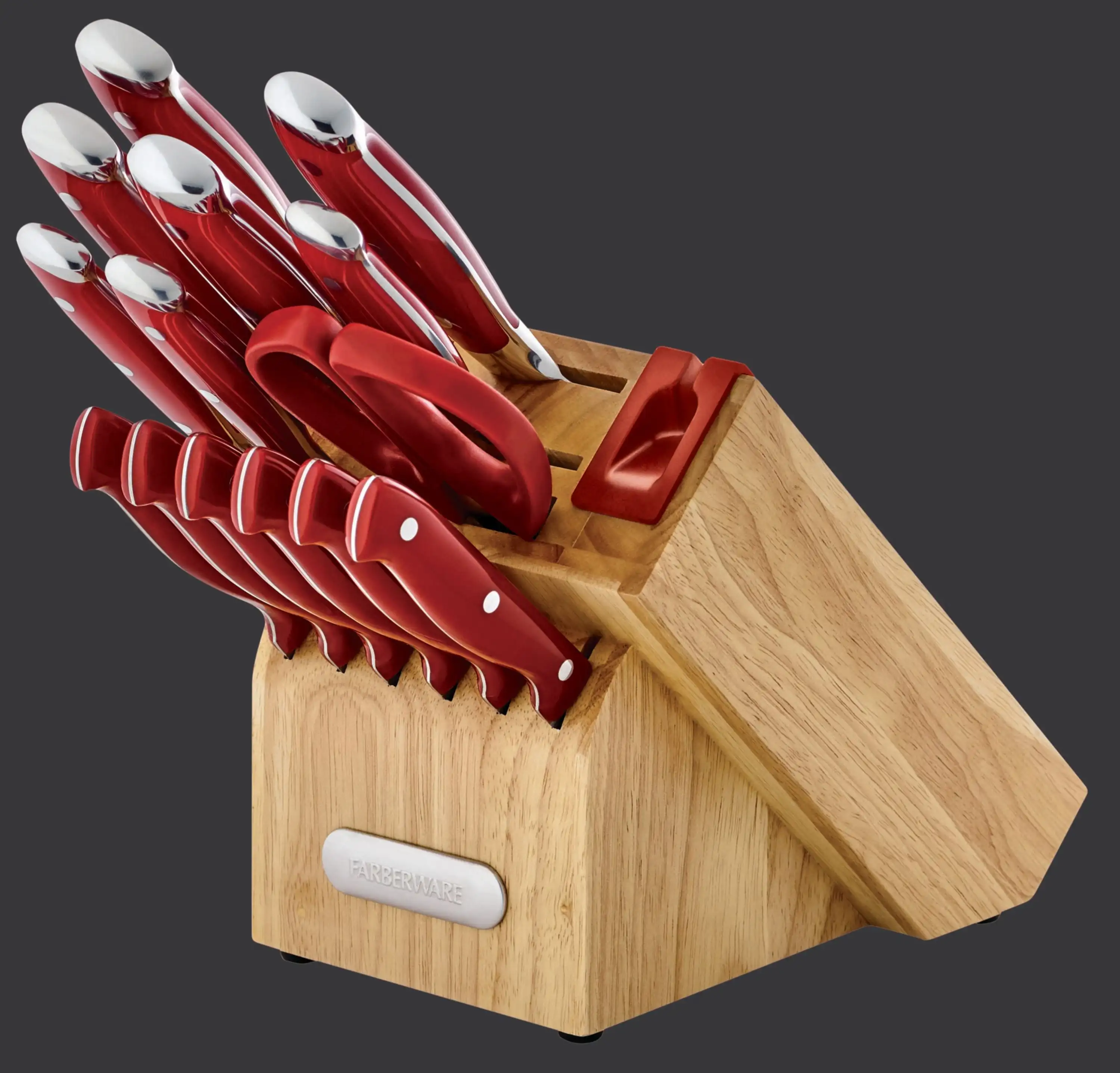 

FW 15PC FORGED TR CUTLERY SET RED WM