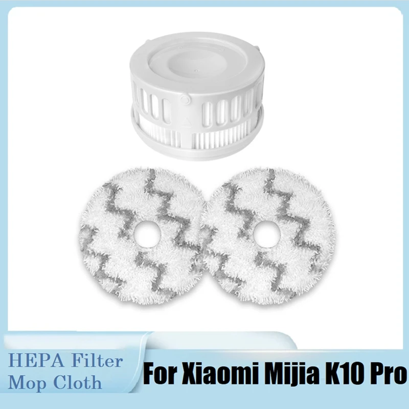 

Сменные детали для беспроводного пылесоса Xiaomi Mijia K10 Pro, моющийся фильтр HEPA, Швабра, тканевые аксессуары