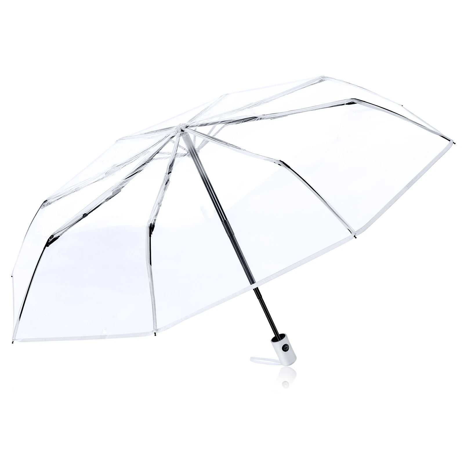 

Transparent Automatic Umbrella Auto Open Umbrella Women's Umbrella Folding Parasol For Wind and water resistant umbrella Rain
