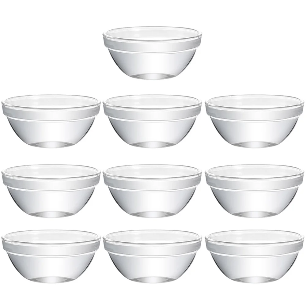 

Bowls Serving Bowl Mini Dessert Pudding Cups Salad Dish Clear Dishes Prep Ramekins Charcuterie Dip Sauce Dipping Side Plate