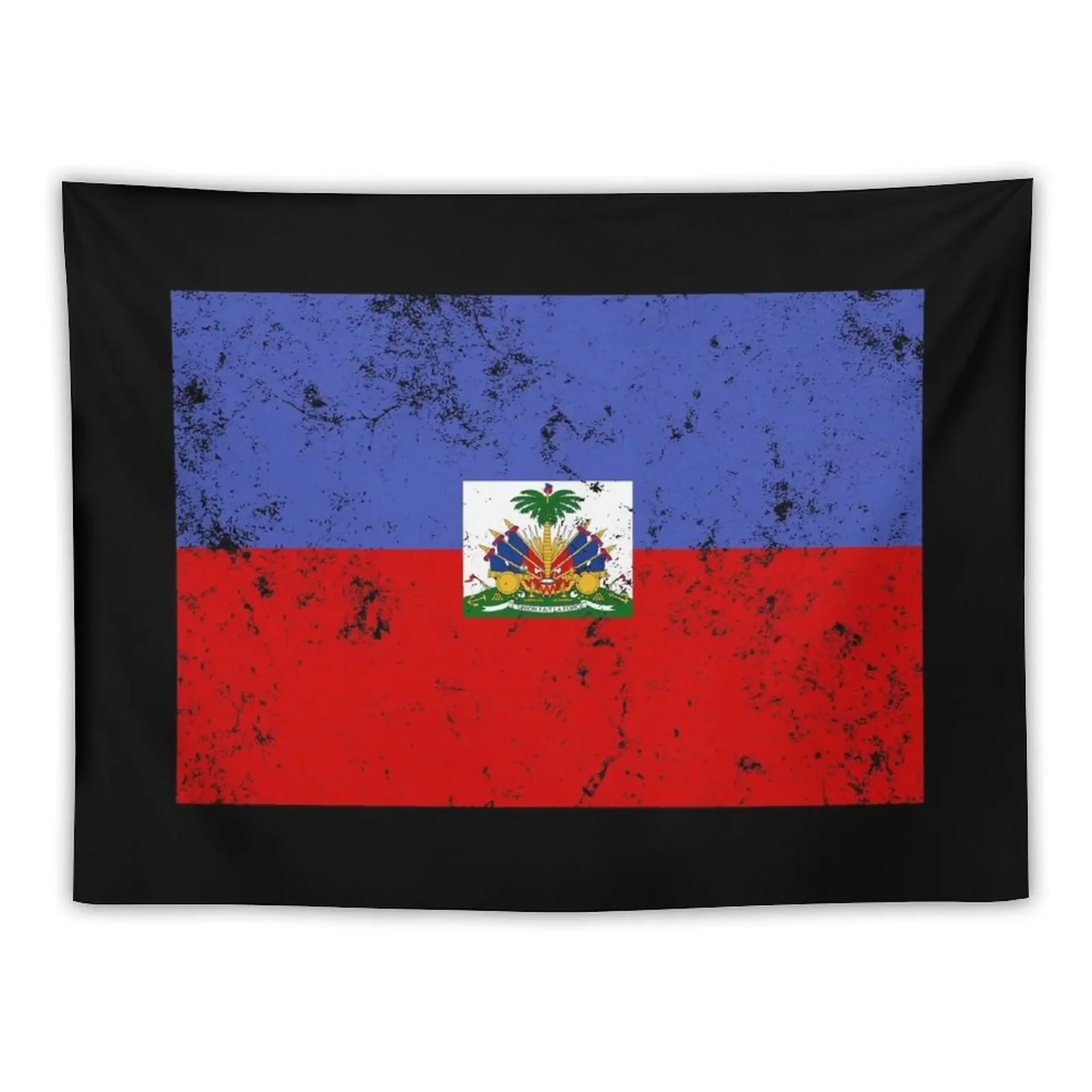 Лаки Гаити Флаг Винтаж Гобелен