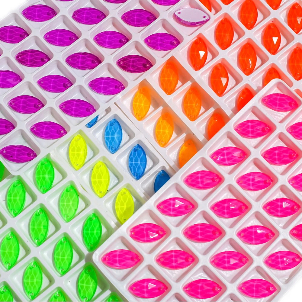 Неоновый флуоресцентный лошадиный глаз для шитья